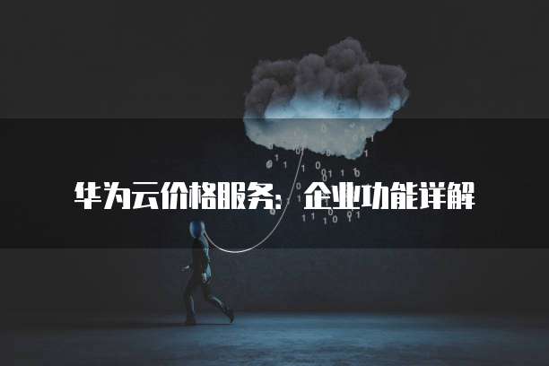 华为云价格服务：企业功能详解