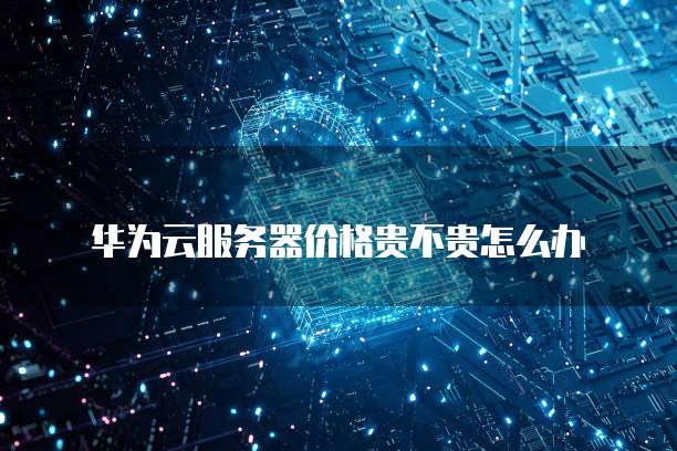 华为云服务器价格贵不贵怎么办