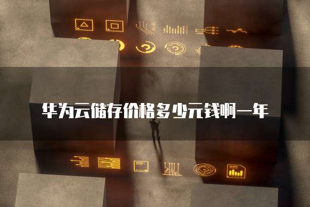 华为云储存价格多少元钱啊一年