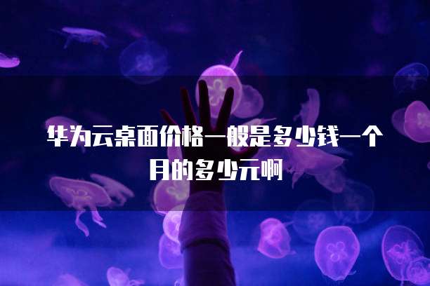 华为云桌面价格一般是多少钱一个月的多少元啊
