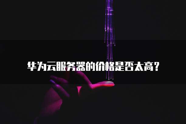 华为云服务器的价格是否太高?