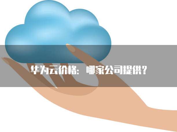 华为云价格:哪家公司提供?