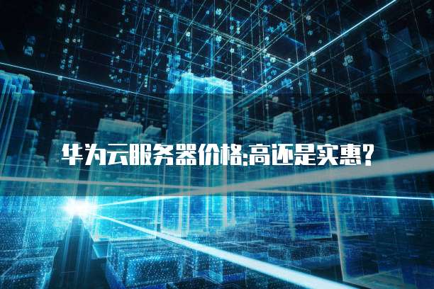 华为云服务器价格:高还是实惠?
