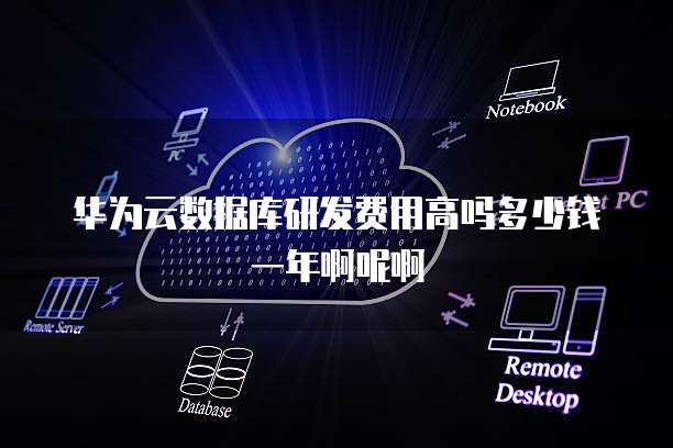 华为云数据库研发费用高吗多少钱一年啊呢啊