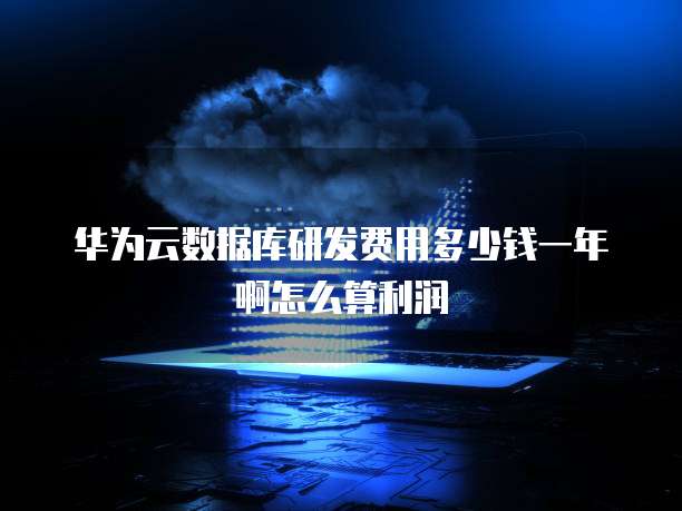 华为云数据库研发费用多少钱一年啊怎么算利润
