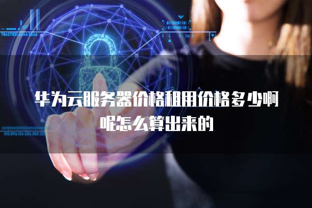 华为云服务器价格租用价格多少啊呢怎么算出来的