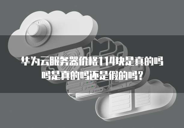 华为云服务器价格114块是真的吗吗是真的吗还是假的吗?