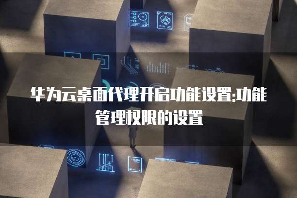 华为云桌面代理开启功能设置:功能管理权限的设置