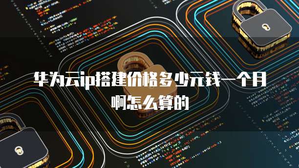 华为云ip搭建价格多少元钱一个月啊怎么算的
