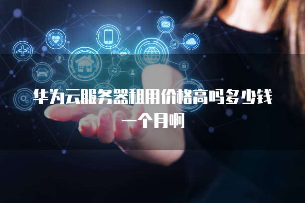 华为云服务器租用价格高吗多少钱一个月啊