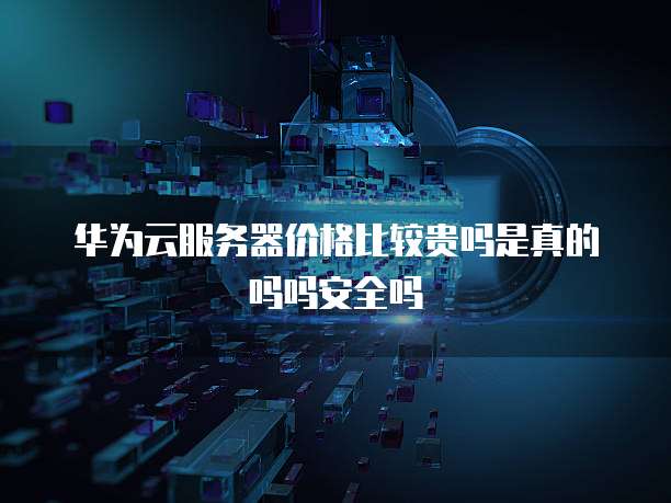 华为云服务器价格比较贵吗是真的吗吗安全吗