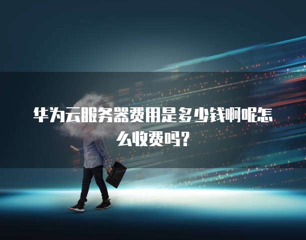 华为云服务器费用是多少钱啊呢怎么收费吗?