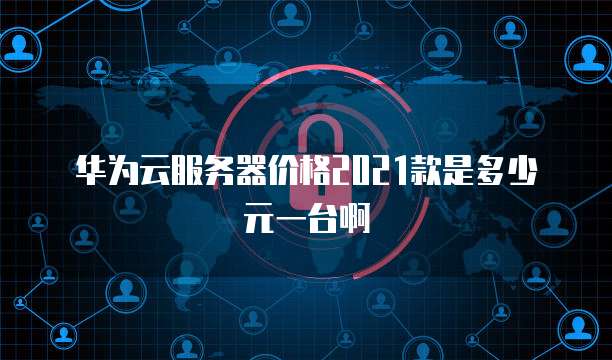 华为云服务器价格2021款是多少元一台啊