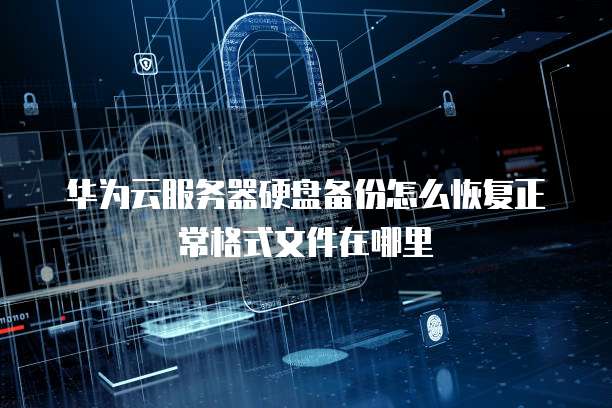 华为云服务器硬盘备份怎么恢复正常格式文件在哪里
