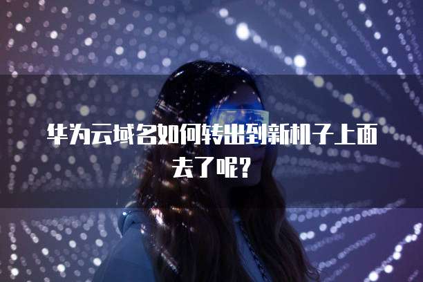 华为云域名如何转出到新机子上面去了呢?