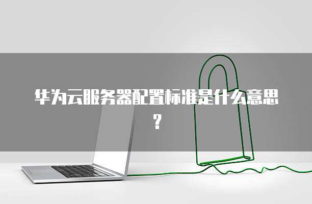 华为云服务器配置标准是什么意思?