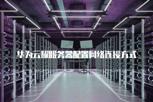 华为云耀服务器配置网络连接方式