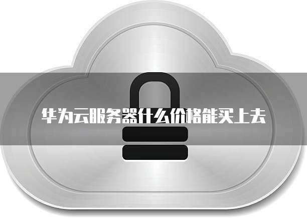 华为云服务器什么价格能买上去