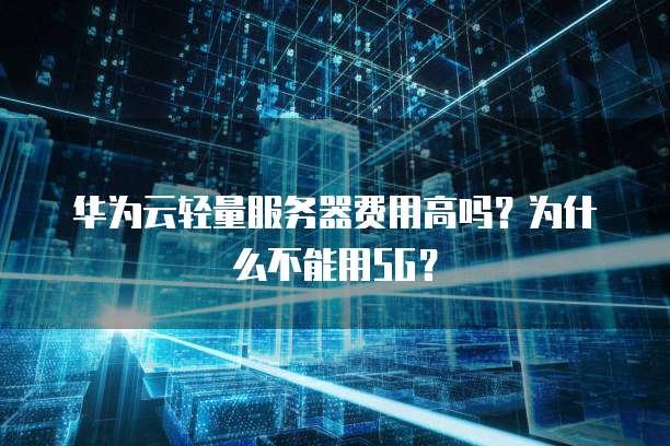 华为云轻量服务器费用高吗?为什么不能用5G?