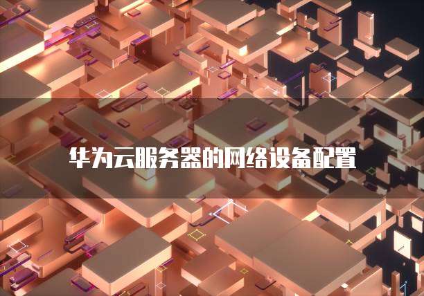 华为云服务器的网络设备配置