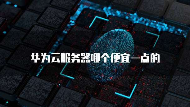 华为云服务器哪个便宜一点的