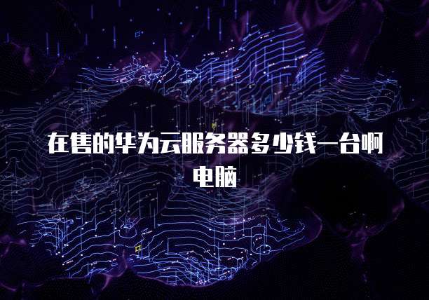 在售的华为云服务器多少钱一台啊电脑