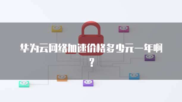 华为云网络加速价格多少元一年啊?