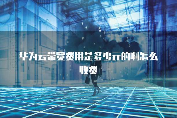 华为云带宽费用是多少元的啊怎么收费