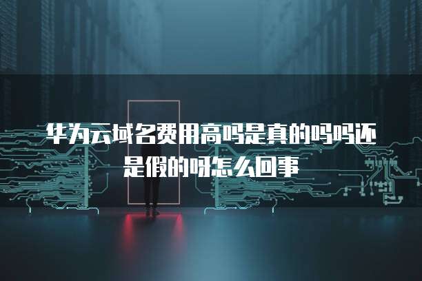 华为云域名费用高吗是真的吗吗还是假的呀怎么回事