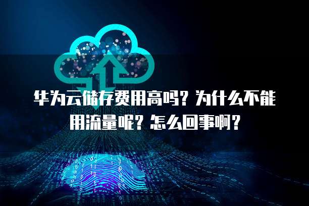 华为云储存费用高吗?为什么不能用流量呢?怎么回事啊?