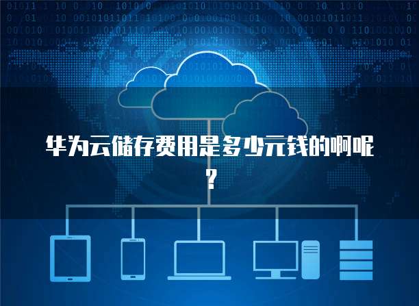 华为云储存费用是多少元钱的啊呢?