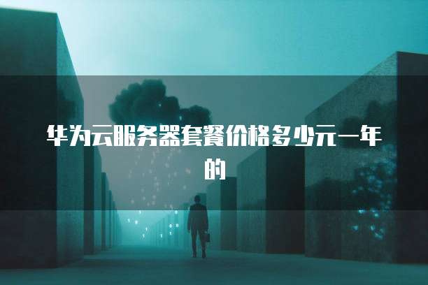 华为云服务器套餐价格多少元一年的