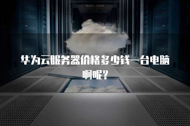 华为云服务器价格多少钱一台电脑啊呢?