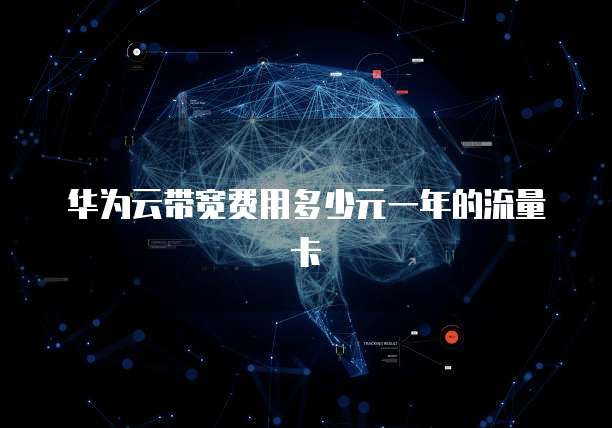 华为云带宽费用多少元一年的流量卡