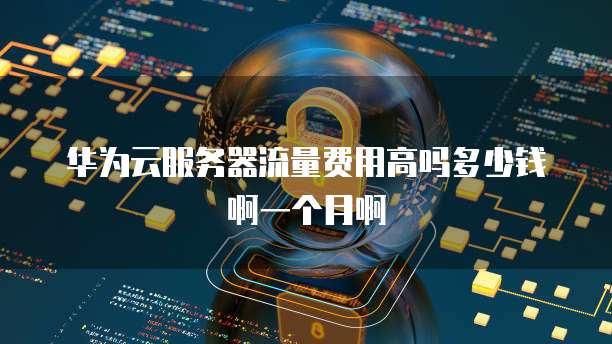 华为云服务器流量费用高吗多少钱啊一个月啊