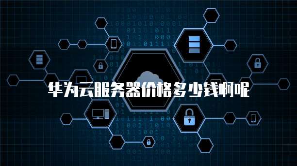 华为云服务器价格多少钱啊呢