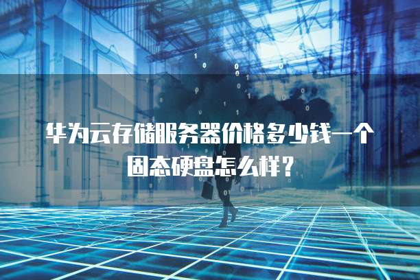 华为云存储服务器价格多少钱一个固态硬盘怎么样?