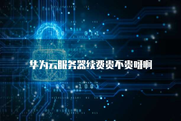 华为云服务器续费贵不贵呀啊