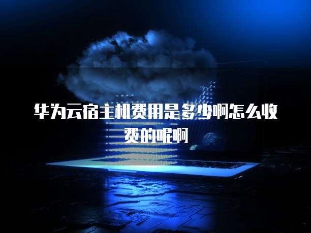 华为云宿主机费用是多少啊怎么收费的呢啊