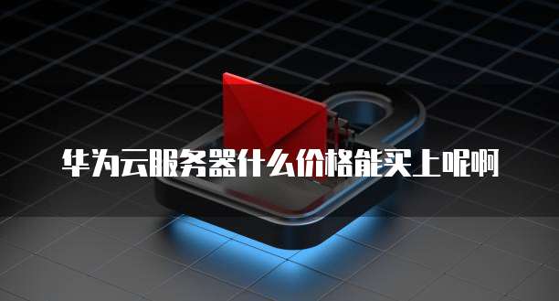 华为云服务器什么价格能买上呢啊