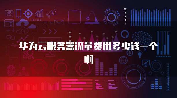 华为云服务器流量费用多少钱一个啊