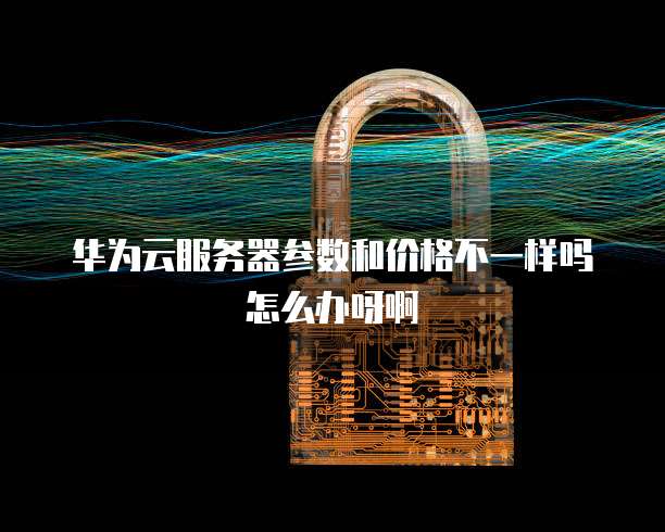 华为云服务器参数和价格不一样吗怎么办呀啊