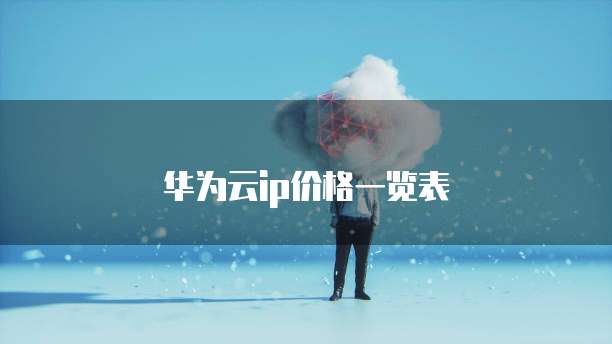 华为云ip价格一览表