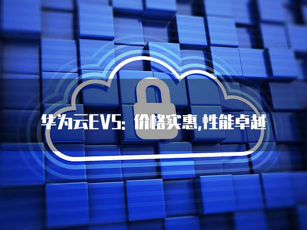 华为云EVS: 价格实惠,性能卓越