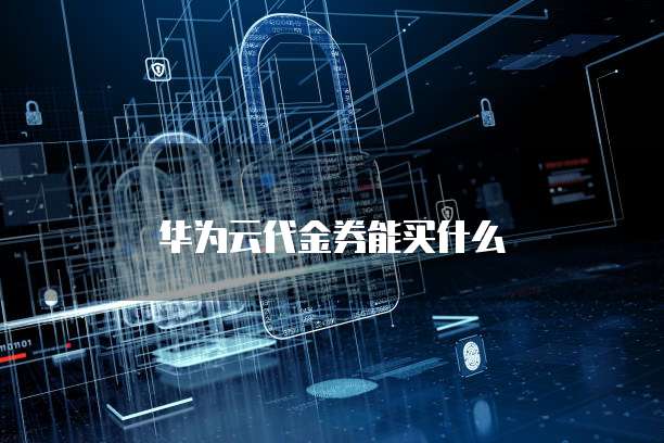 华为云代金券能买什么