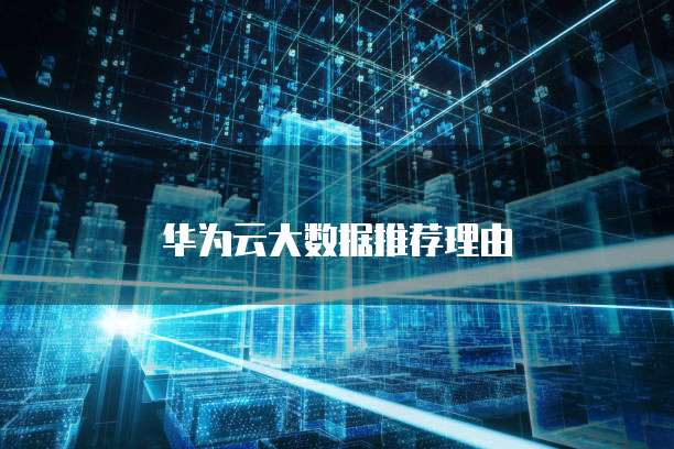华为云大数据推荐理由