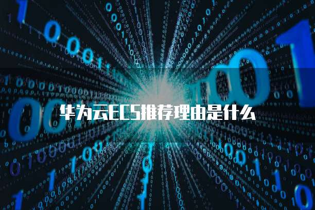 华为云ECS推荐理由是什么