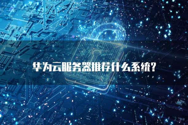 华为云服务器推荐什么系统?