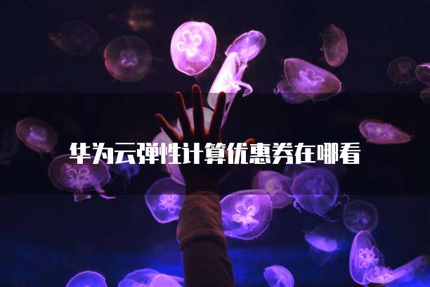 华为云弹性计算优惠券在哪看