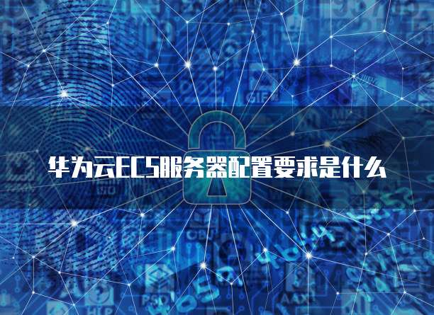 华为云ECS服务器配置要求是什么